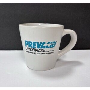 Vintage Prevacid Lansoprazole Coffee  Mug Cup Pharmaceutical Advertising Doctor